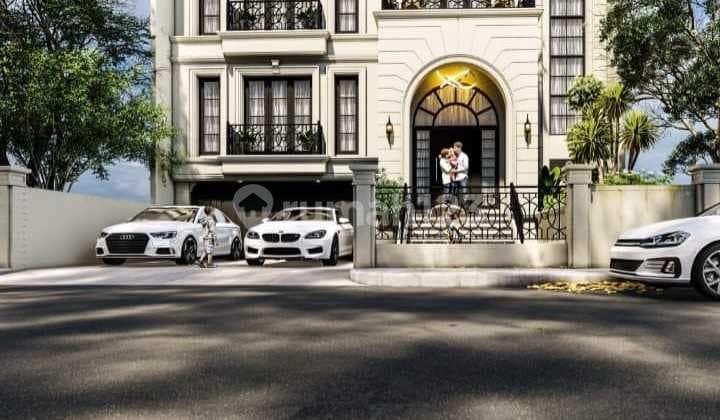 Rumah baru 3lantai dengan lift lokasi premium dekat senayan