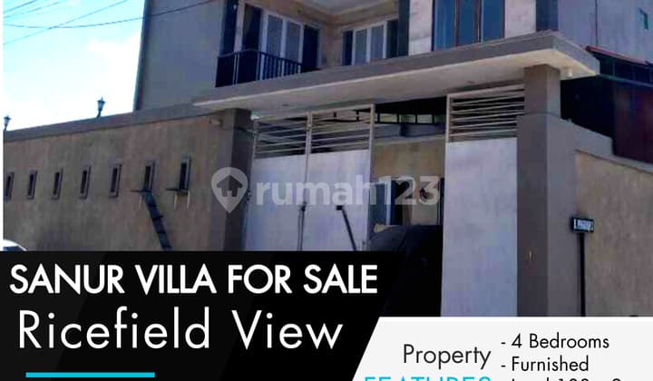 Villa 2 Lantai Bagus Furnished SHM di Jalan Dano Tempe, Denpasar