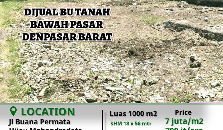 Tanah Murah di Mahendradata Denpasar Bali