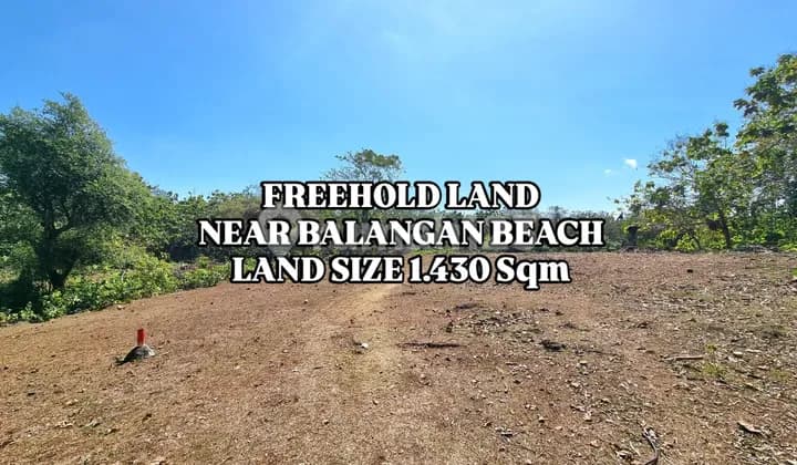 Land near the beach in Balangan, Jimbaran, South Kuta, Badung, Bali.