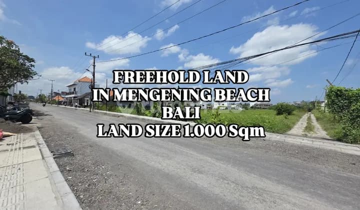 Tanah Cocok untuk investasi dekat pantai di Cemagi Badung Bali