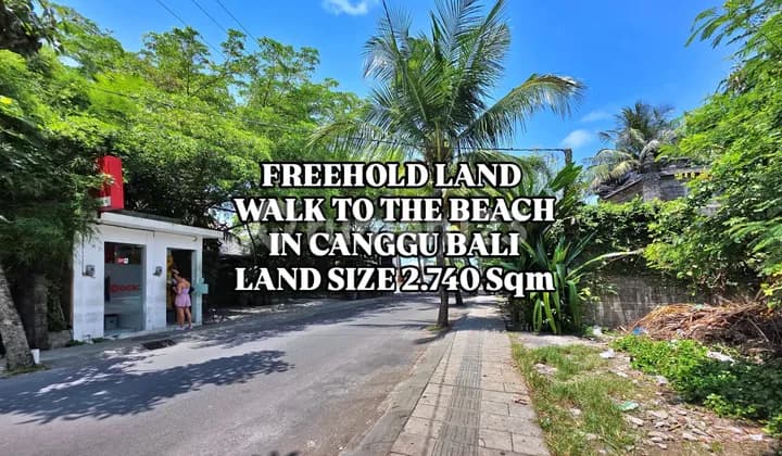 Tanah 500 meter dari Pantai Perenenan Canggu Kuta Utara Bali