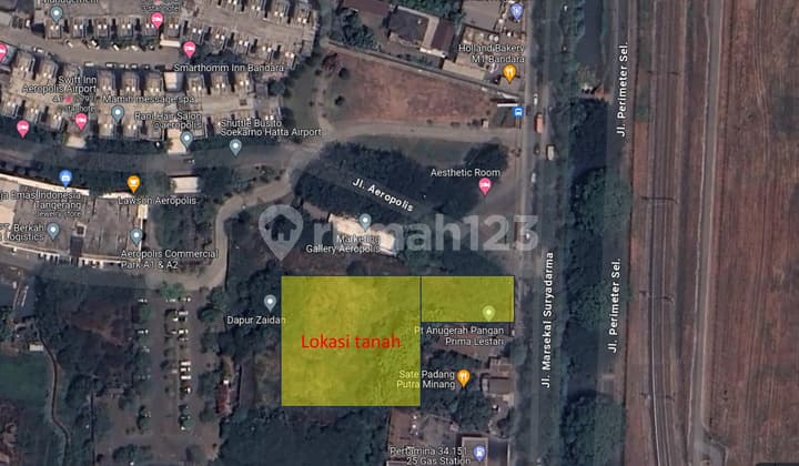 Tanah Murah Siap Bangun Lokasi Strategis Samping Aeropolis Dekat Bandara Soekarno Hatta Di Jalan Marsekal Suryadarma Kota Tangerang