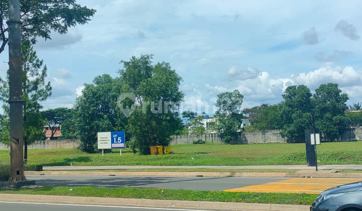 Kavling Komersil Murah Siap Bangun Lokasi Strategis Pinggir Jalan Raya Sederetan Ararasa Di De Park Bsd City