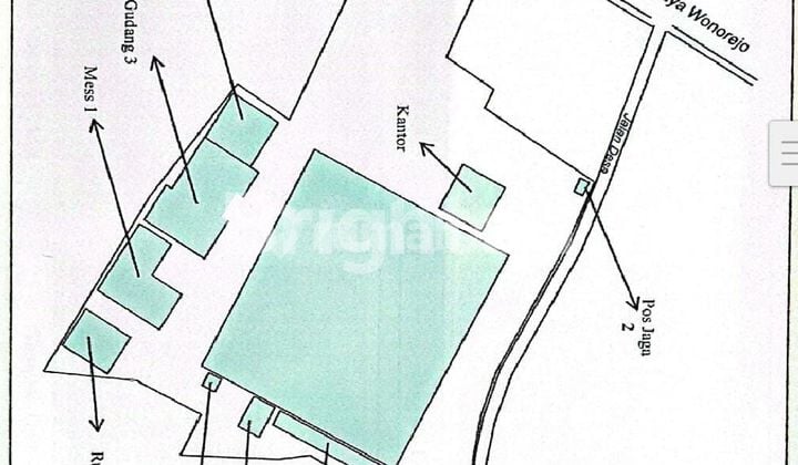 Dijual ex pabrik, hitung tanah di Wonosari - wonorejo, pasuruan