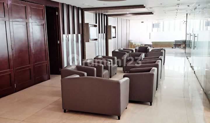 Axa Tower furnished, 346 m2, furnished, ,cocok untuk kantor pialang, bebas akses Ganjil-Genap