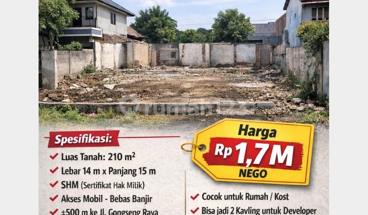 Lahan Siap Bangun di Lokasi Strategis Cijantung - Kalisari, SHM