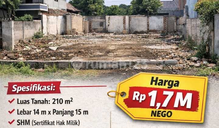 Tanah Clear & Clean di Cijantung - Bangunan Lama Dibongkar, Siap Bangun