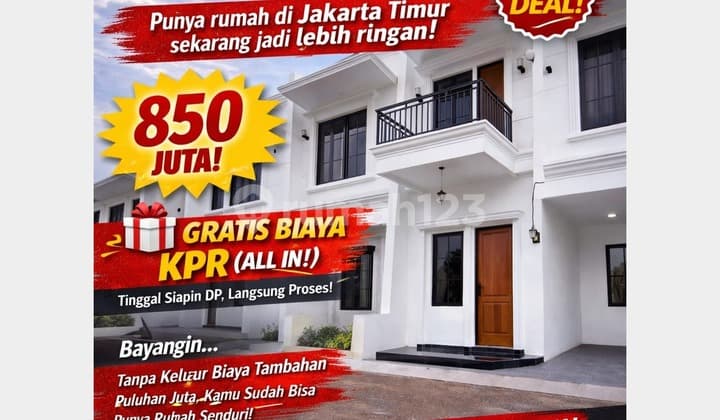 Gratis Biaya KPR! Rumah Baru Cipayung 3 Kamar Dekat Tol Jorr