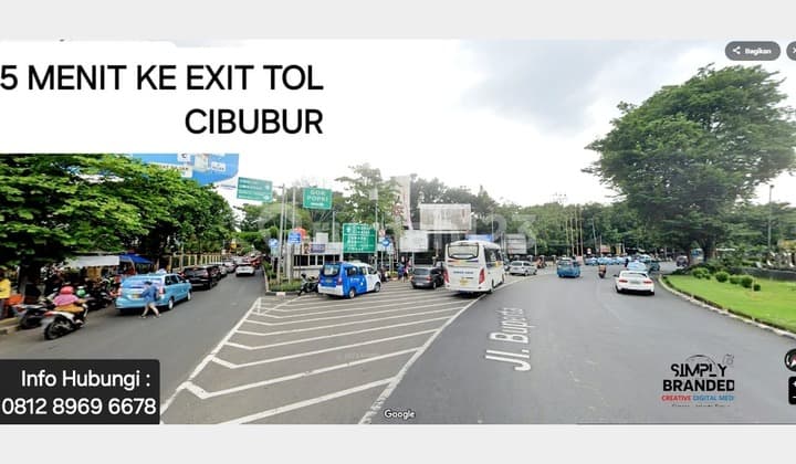 Rumah Baru di Dlm Townhouse, 5 Menit ke Exit Tol Cibubur, Siap Huni