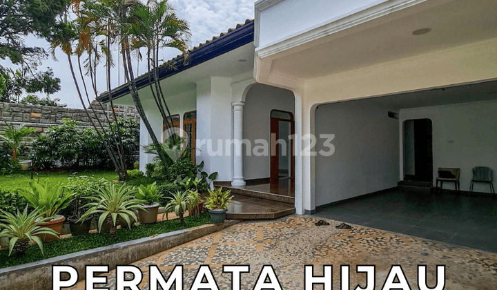 Quick Sale 1-Story Classic Model House with Spacious Yard in Permata Hijau