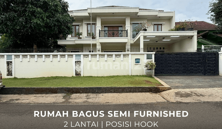 Rumah Bagus Semi Furnished Posisi Hook Strategis Veteran Bintaro