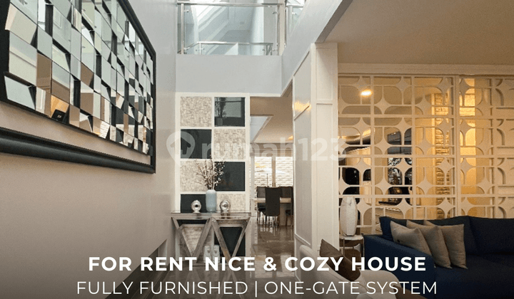 Rumah Disewakan 2 Lantai Siap Huni Dalam Komplek Kebayoran Baru