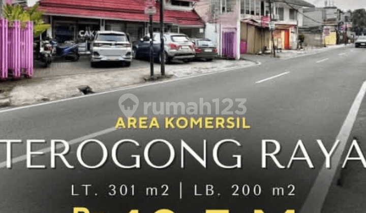 Jual Cepat Ruko at Terogong Raya Luas 301sqm,harga 10,5M nego