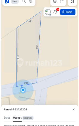 Tanah di Jalan Raya Kampus.udayana Gg. Blong Boni Jimbaran Badung Bali, Badung