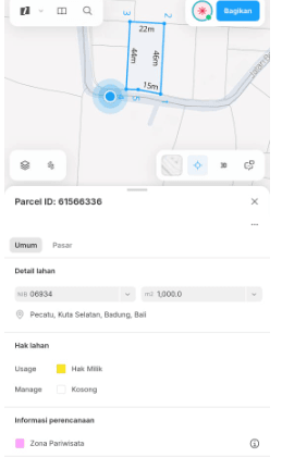 Good Land on Jl. Belong Bunter Pecatu Bali
