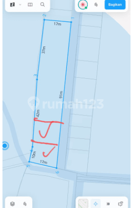 3 Are Land Near Pandawa Beach