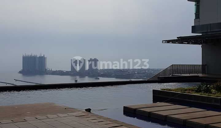 Disewakan Murah Tahunan Kondominium Greenbay Pluit 2Br Full Furnish (Sea View J) Lantai Tinggi View Laut