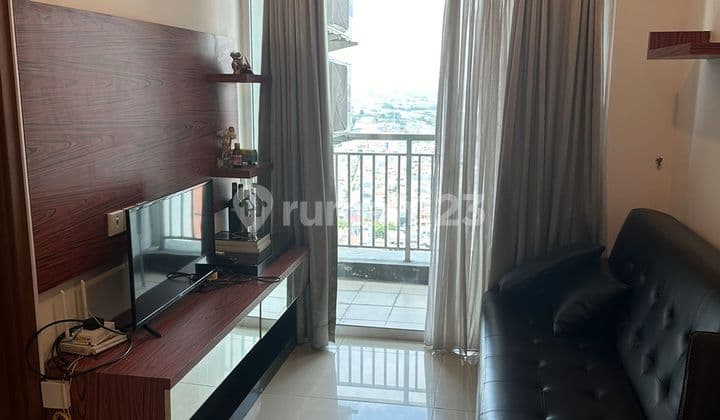 Disewakan Tahunan Kondominium Greenbay Pluit 1Br Full Furnish (Sea View L) Lantai Rendah View Kota