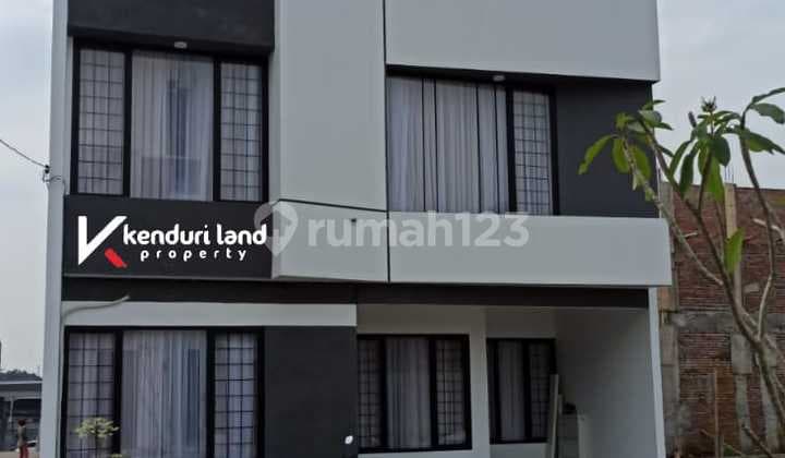 Rumah modern minimalis dalam cluster fasum swimming pool Ciputat