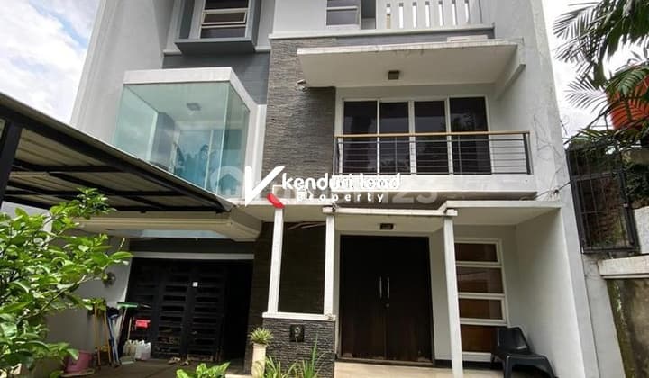 Rumah Modern Minimalis 3Lantai Private Pool Akses Dekat Tol Andara