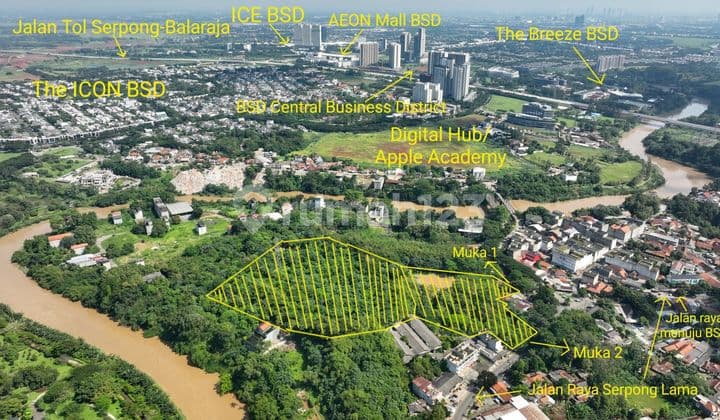 Tanah Komersil Jalan Raya Serpong Super Strategis