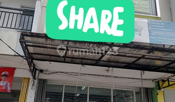 Ruko Siap Pakai Tengah Kota Dekat Rumah Sakit