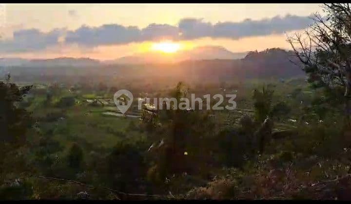 For sale land with fantastic view to Ricefield terrace and ocean view