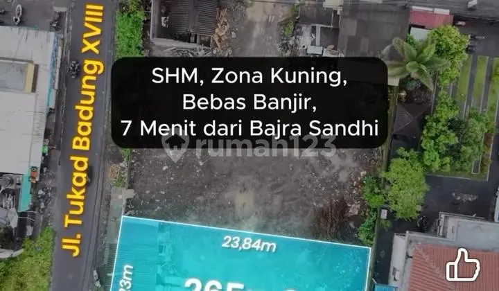 Di Jual Tanah di Pusat Kota Denpasar Renon
