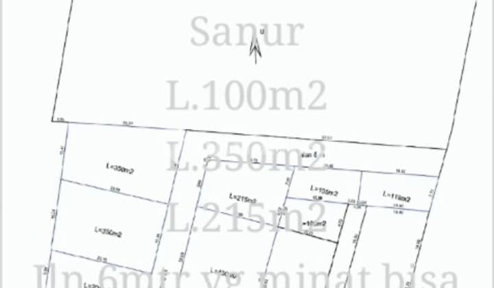 Tanah Kavling Premium di Sanur Dekat ke Pantai