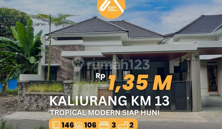Rumah Jalan Kaliurang Km 13 Siap Huni Design Tropical Modern