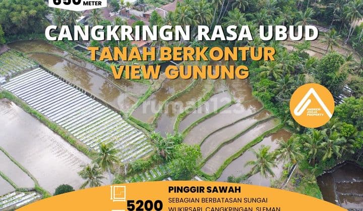 Tanah Cangkringan Berkontur Mirip Ubud View Gunung