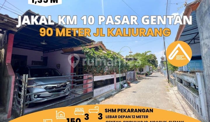 Jual Rumah Jalan Kaliurang Km 10 Pasar Gentan 90 Meter Jalan Raya