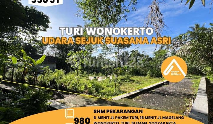 Tanah Pekarangan Turi Asri Sejuk