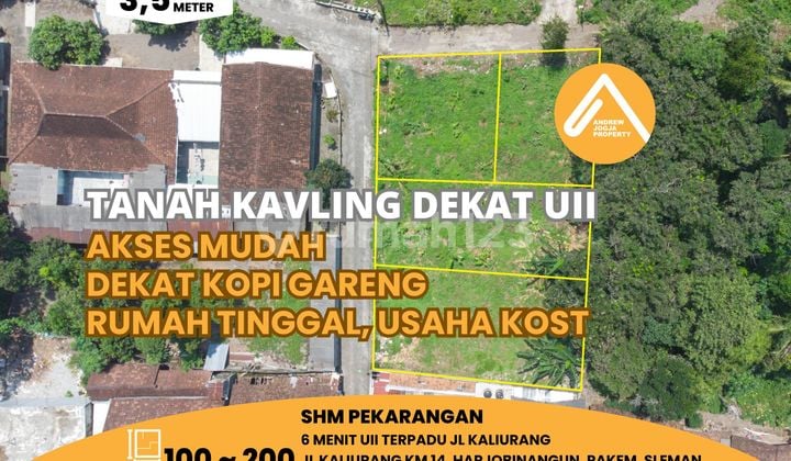 For Sale Land Near UII Kaliurang Road Km 14
