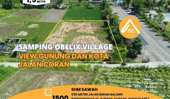 Land for Sale Next to Obelix Villages, Pandowoharjo, Sleman
