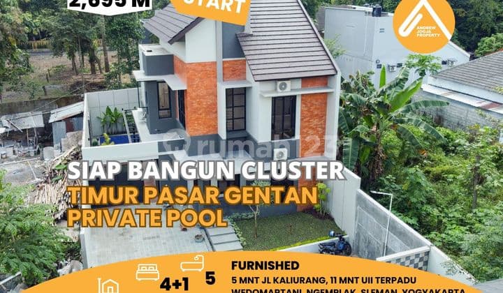 Rumah Siap Bangun Timur Pasar Gentan Dekat Jl Kaliurang
