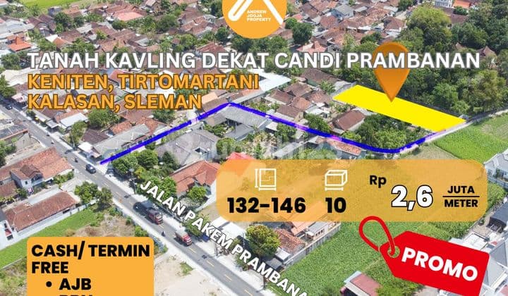 Jual Tanah Kavling Dekat Candi Prambanan Free Ajb Bbn