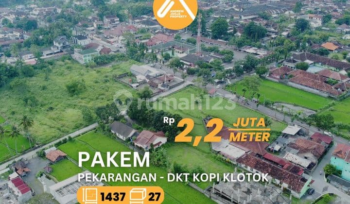 Jual Tanah Pekarangan Pakem Dekat Warung Kopi Klotok