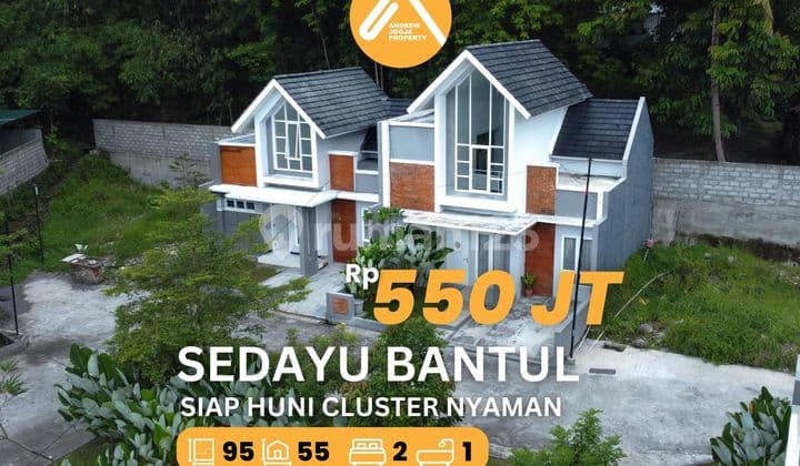 Rumah Cluster Baru Siap Huni Bantul Argomulyo Depan Depo