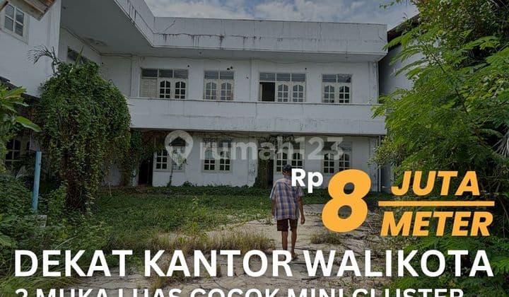 Jual Tanah Dekat Kantor Walikota Jogja 2 Muka Lebar Cocok Usaha Homestay Kos