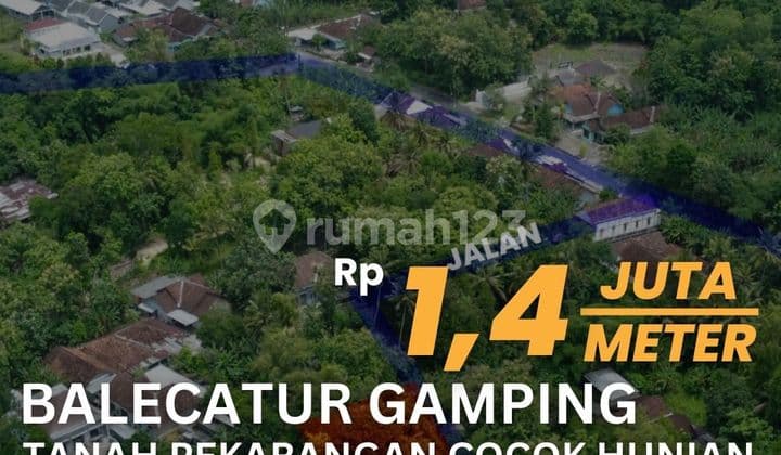 Jual Tanah Pekarangan Harga Bu Jalan Wates Km 8 Balecatur Gamping