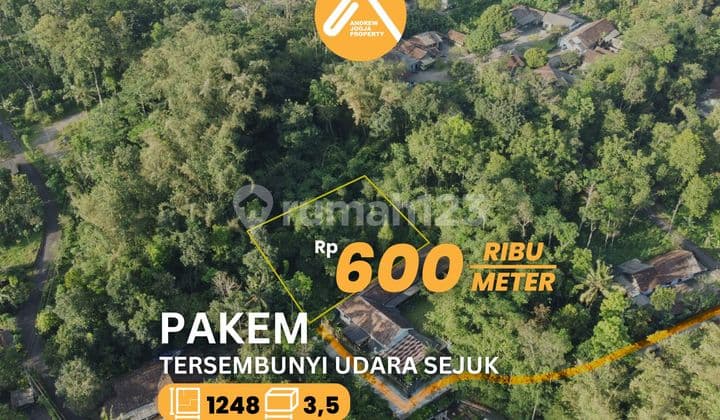 Jual Tanah Pekarangan Pakem Tersembunyi Udara Sejuk Asri Akses Mobil