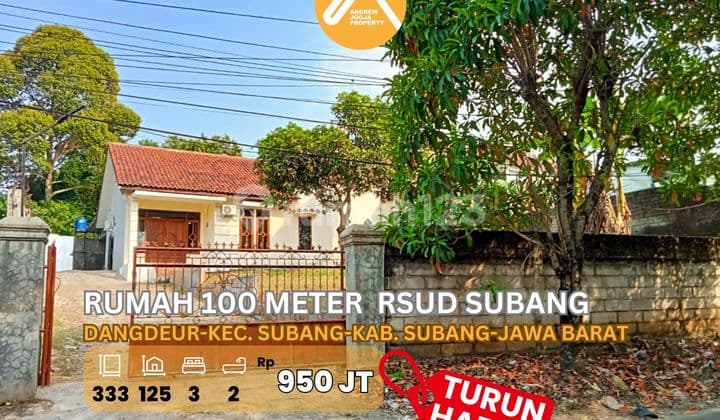 Rumah Dekat Rsud Subang Akses Jalan Lebar Bonus Tanah Luas Turun Harga