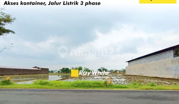 Dijual Tanah di Kawasan Pergudangan Bulakrejo, Sukoharjo