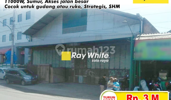 Dijual Gudang Semanggi Pasar Kliwon, Siap Pakai, Akses Kontainer