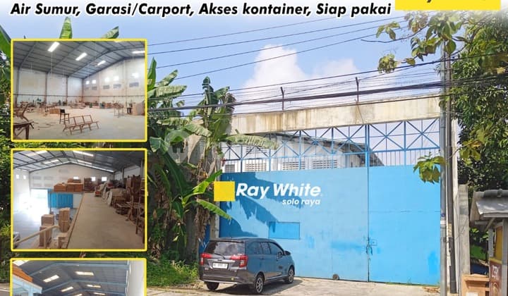 Dijual Gudang Mojosongo, Siap Pakai, Akses Jalan Besar