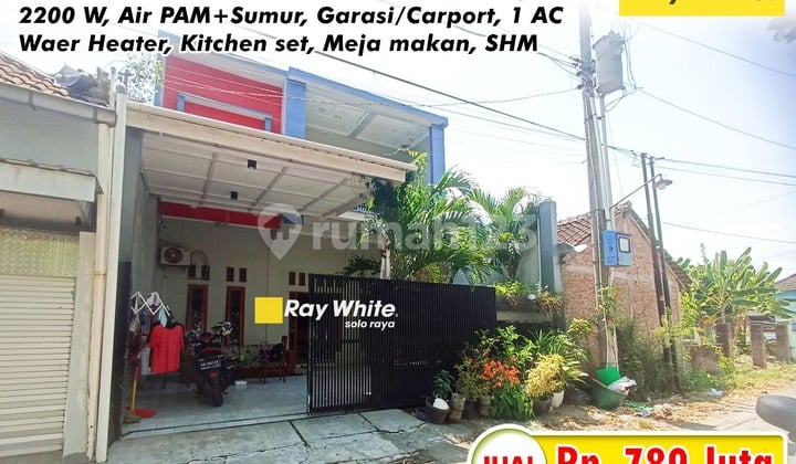 Dijual Rumah 2 Lantai Semi Furnished di Bulakrejo, Sukoharjo