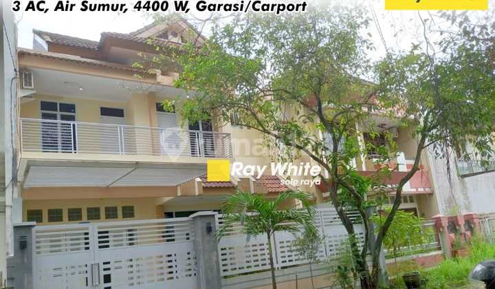 Rumah Mewah 2 Lantai Full Furnished di Jantung Solo Baru