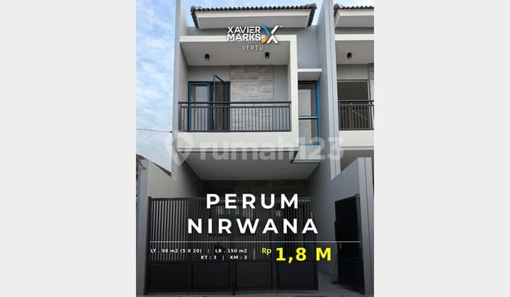 Rumah Baru Minimalis, 2 Lantai, Perum Nirwana, Dekat IPH, SBY